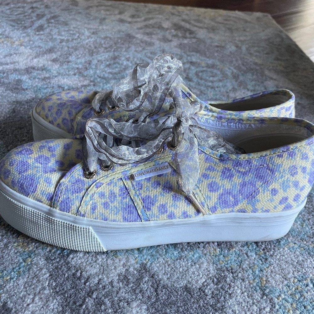 Superga x LoveShackFancy Floral Sneakers - Size 8.5